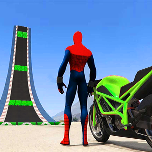 superhero bike game stunt race