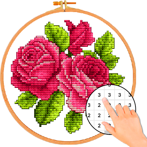 Cross Stitch Flower By Number