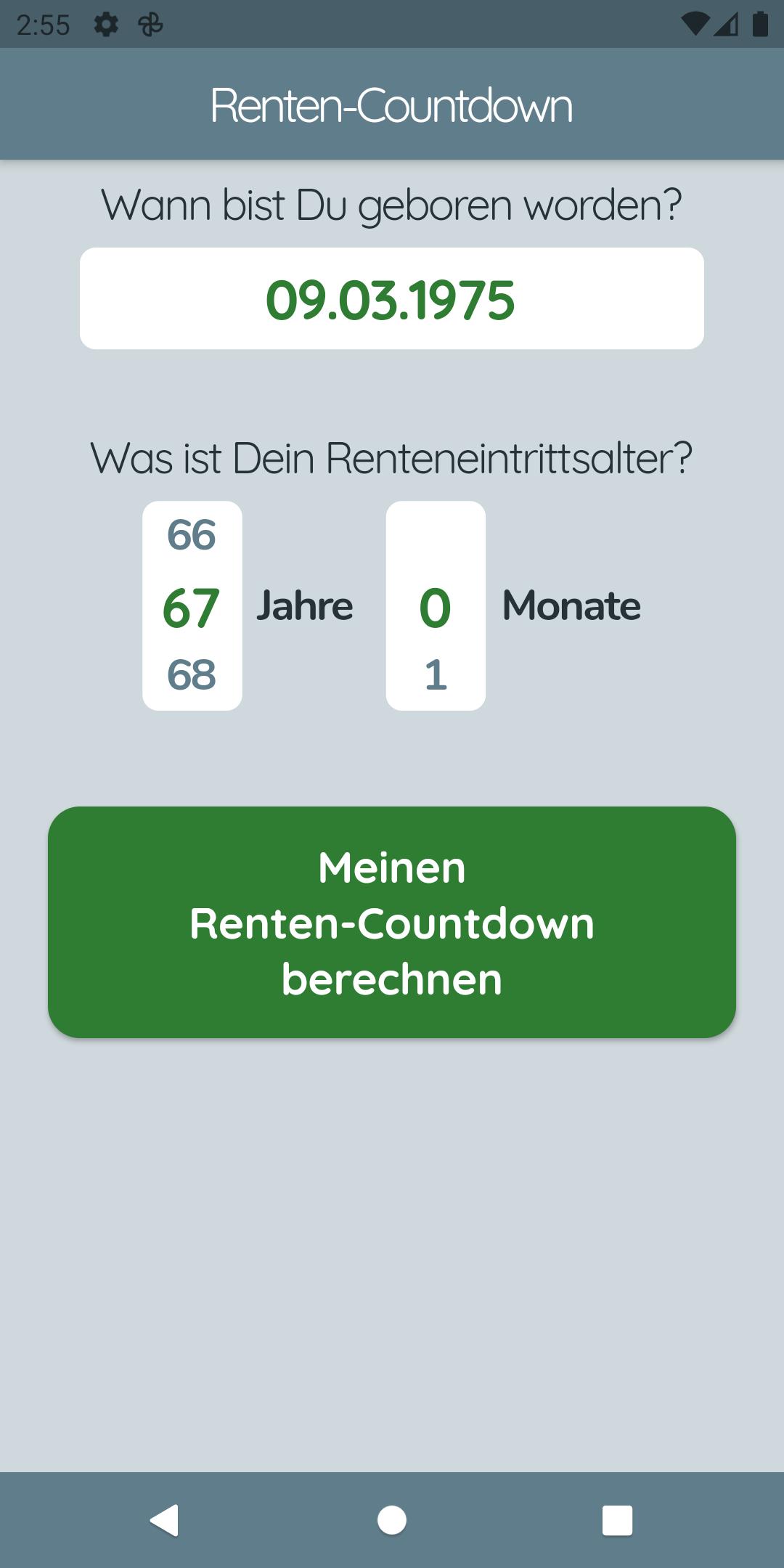Download Renten Countdown android on PC