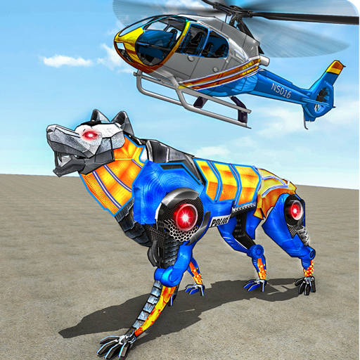 空軍ロボット警官狼ヘリコプターゲーム