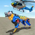 Wolf Robot Police Copter Games