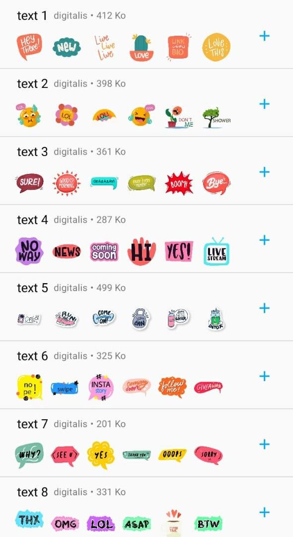 Download TextSticker - stickers for Wha android on PC