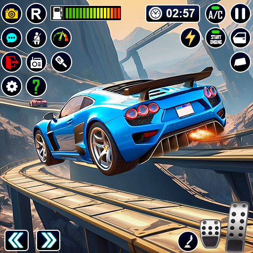 Racing Stunt Car Mustahil 3d