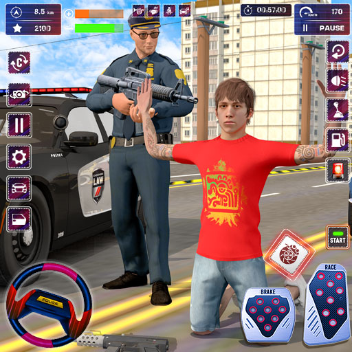 Polis Otoparkı oyunu 3d