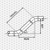 Pipe Fitting Offsets Calculato