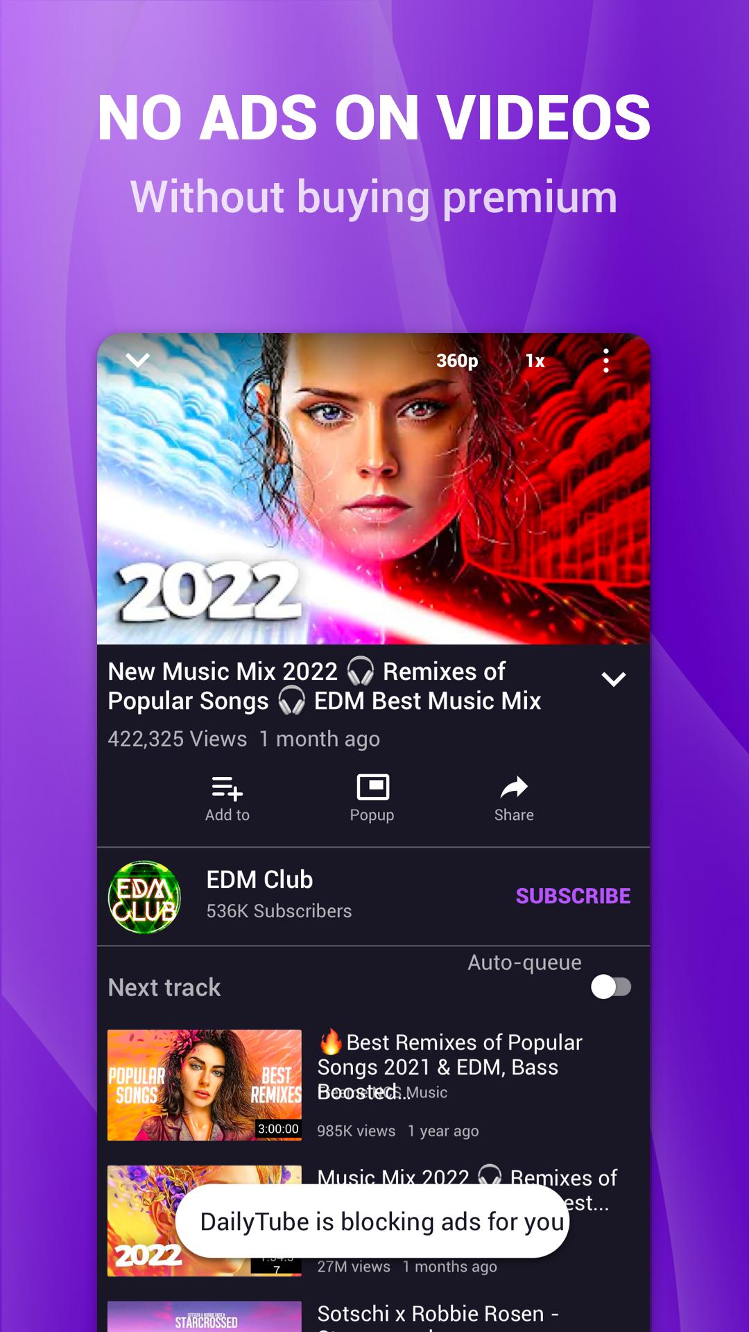 DailyTube - Block Ads Tubeplay