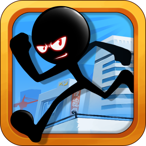 Stickman Roof Running