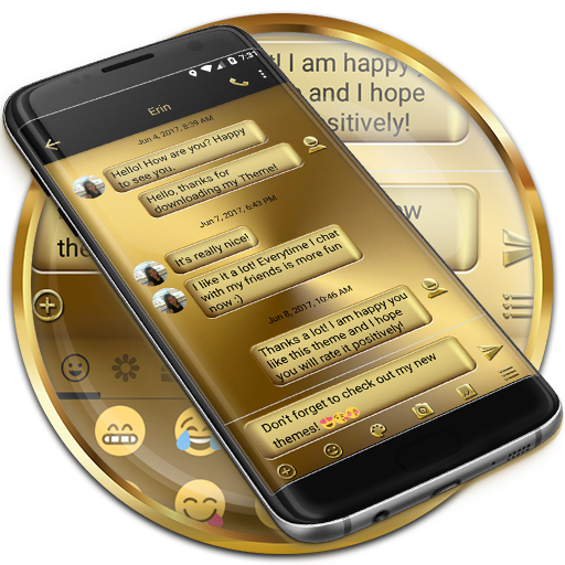 SMS Messages Metal Solid Gold