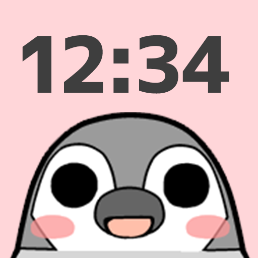 Digital Clock Widget Pesoguin