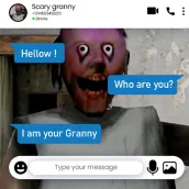 Scary nenek chat call lelucon