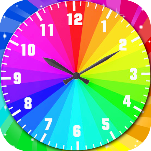 Rainbow Clock Live Wallpaper