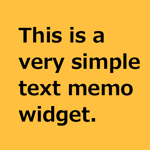 Text Memo Widget