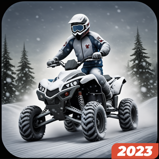neve corrida de moto ATV