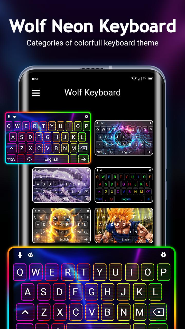 Download Neon LED Keyboard RGB Colors android on PC