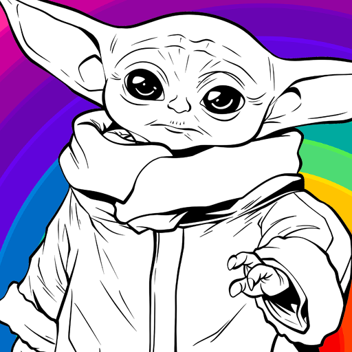 Baby Yoda Coloring Book