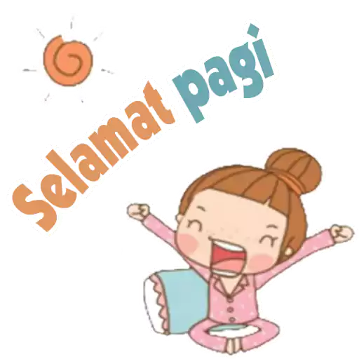 Stiker Selamat pagi Selamat malam - WAStickerApps