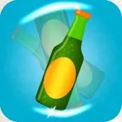 flip beer bottle game