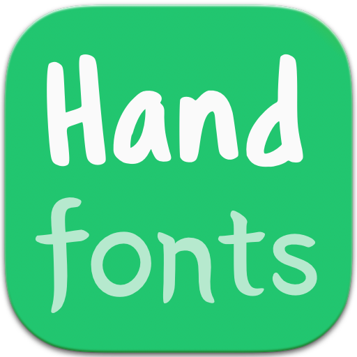 Hand Fonts for FlipFont