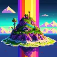 Pixel Art: Color Island