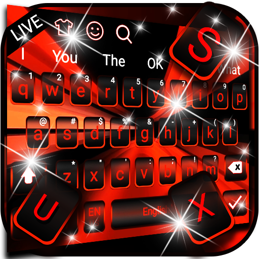 Lively Red and Black Keyboard