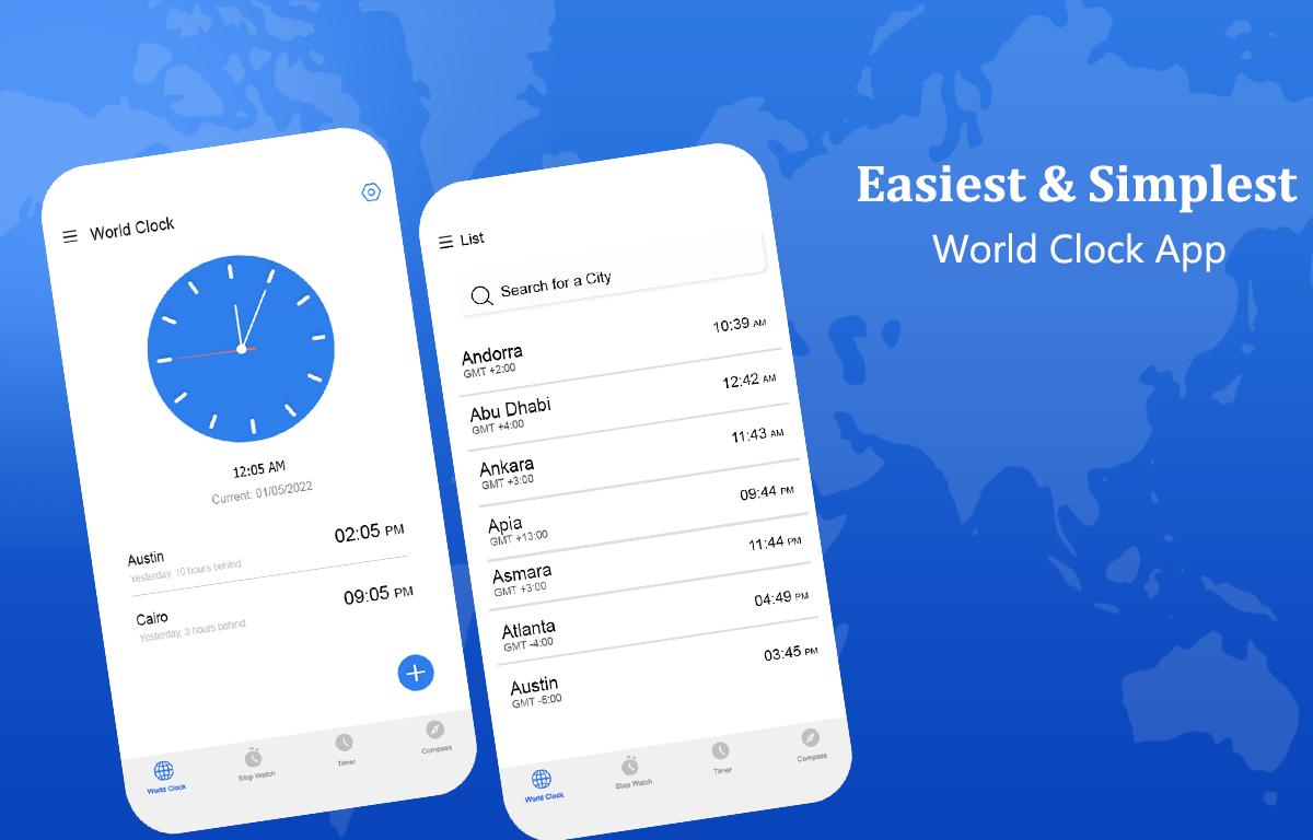 Download World Clock World Time Clock android on PC