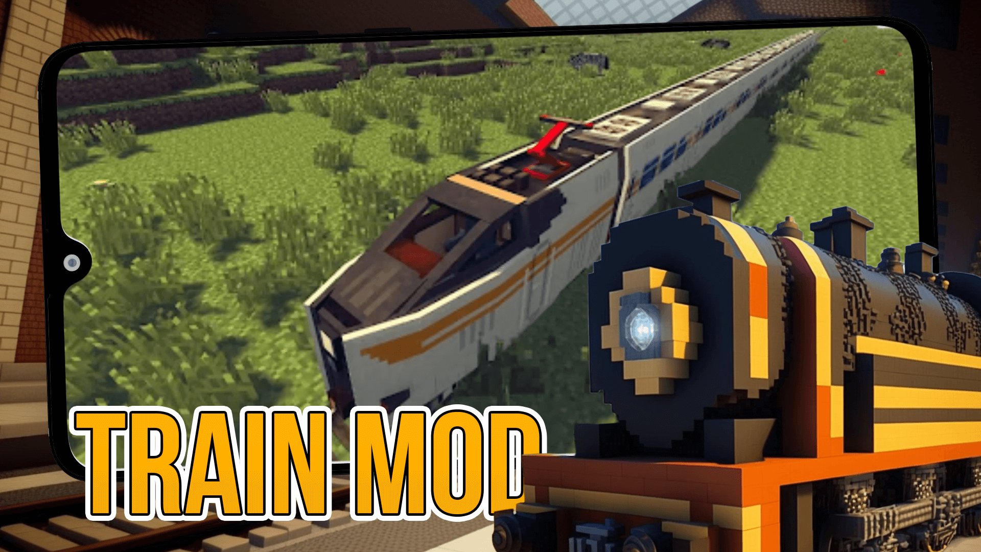 Download Train mod for Minecraft PE android on PC