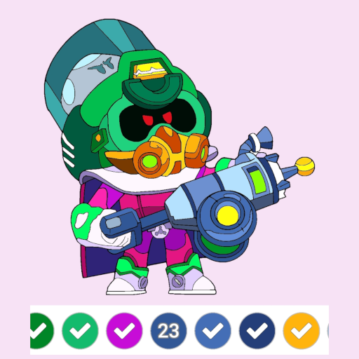 Brawl Stars Color By Number
