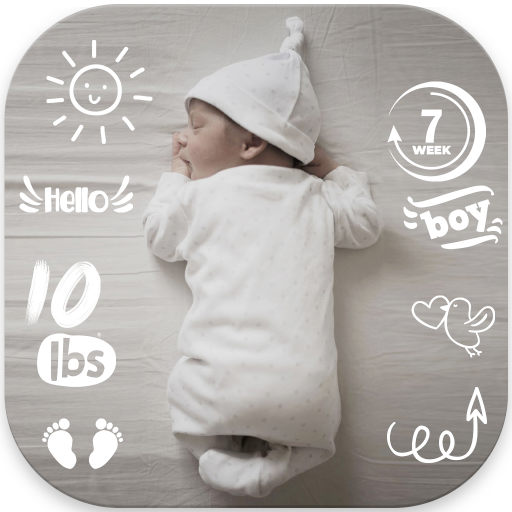Baby Pics Milestone & Sticker
