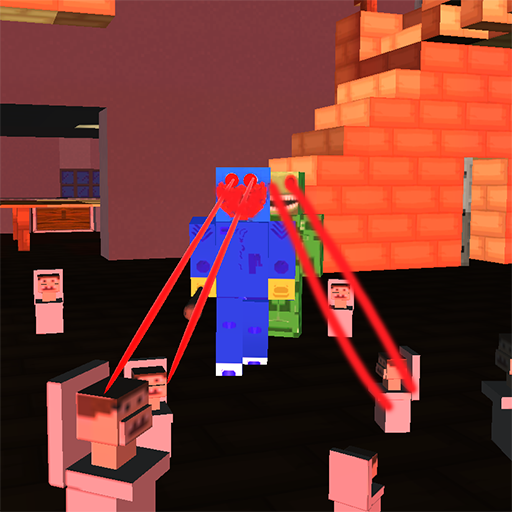 Blocky Toilet In Granny House