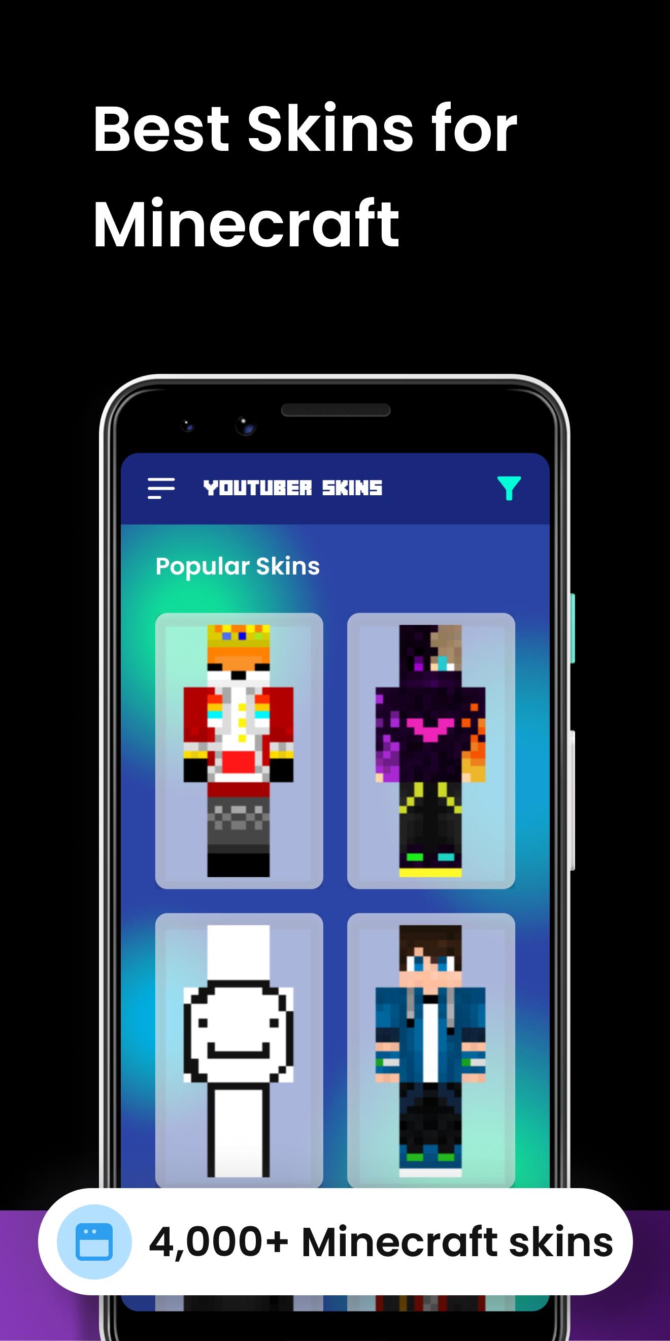 Скачать Youtuber Skins for Minecraft на ПК | Официальный представитель  GameLoop