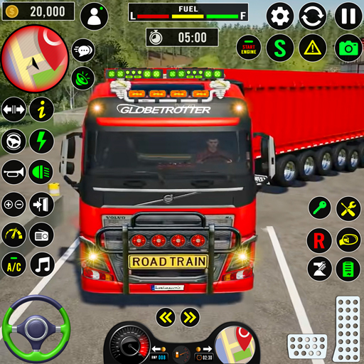 Game truk pengemudi truk AS 3d