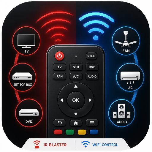 TV Remote | AC,Fan,Settopbox