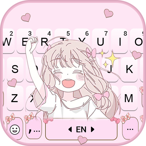 Happy Anime Girl कीबोर्ड