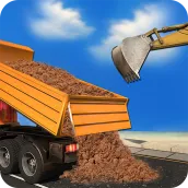 挖掘机 卡车 运输 工作