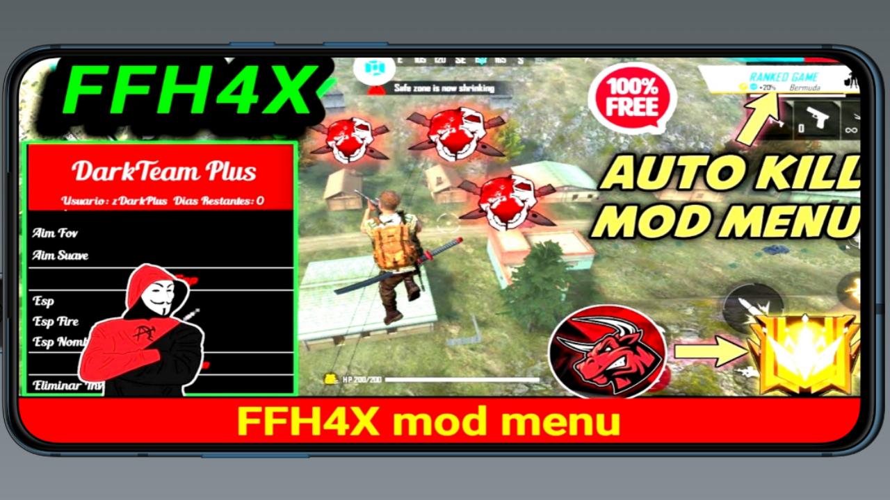 How to use ffh4x free fire in android Auto headshot app 2023 