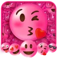 Pink Glitter Emoji Keyboard