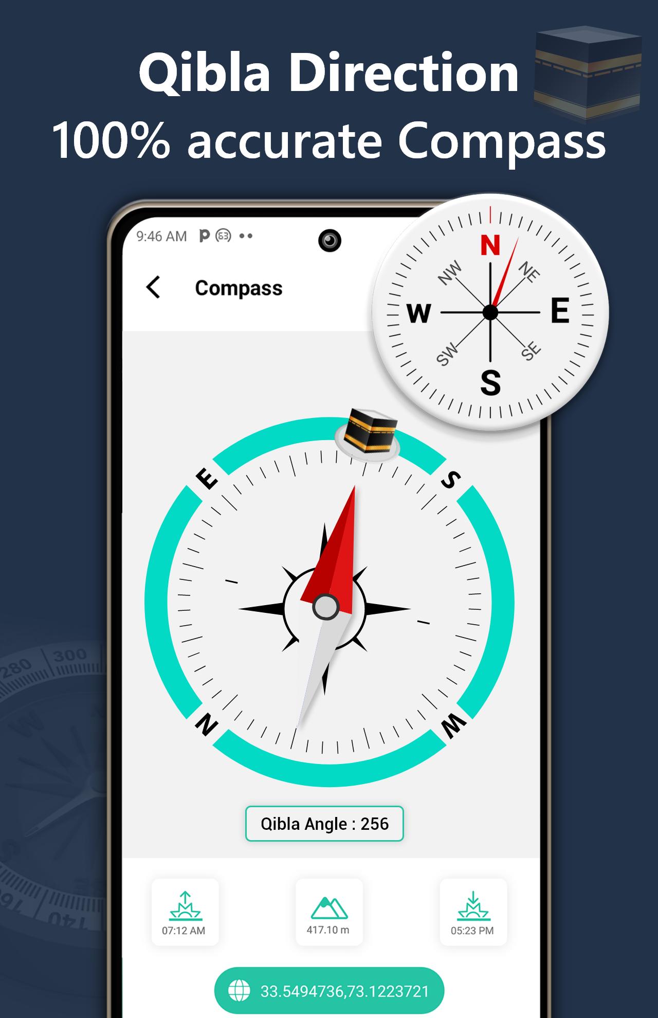Скачать Мусульм молитва - Кибла Компас на ПК | Официальный представитель  GameLoop