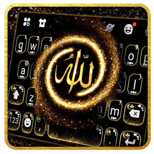 Tema Keyboard Golden Allah