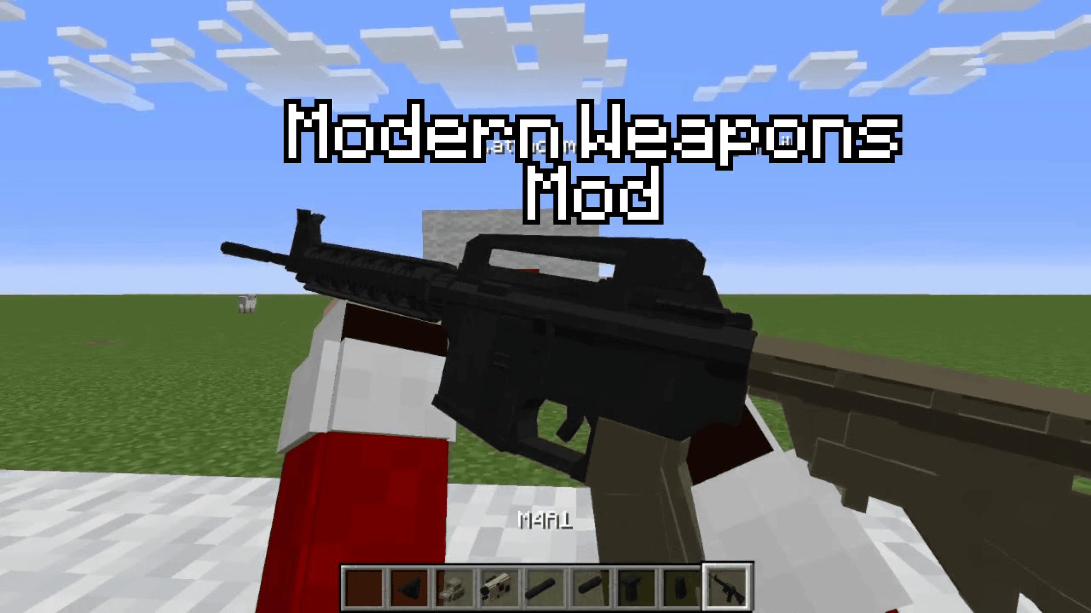 Download Weapon Mods in Minecraft PE android on PC