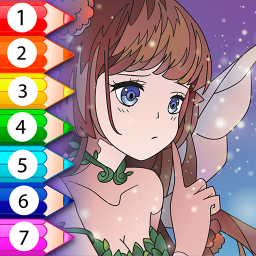 Anime Fantasy Color by Numbers