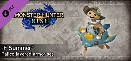 Monster Hunter Rise - "F Summer" Palico layered armor set