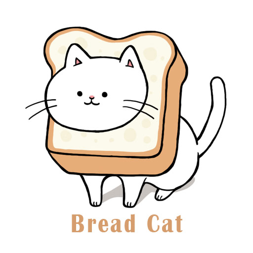 Cute Wallpaper Bread Cat Tema