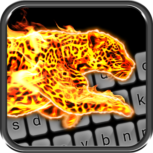Cheetah Fire Keyboard Theme