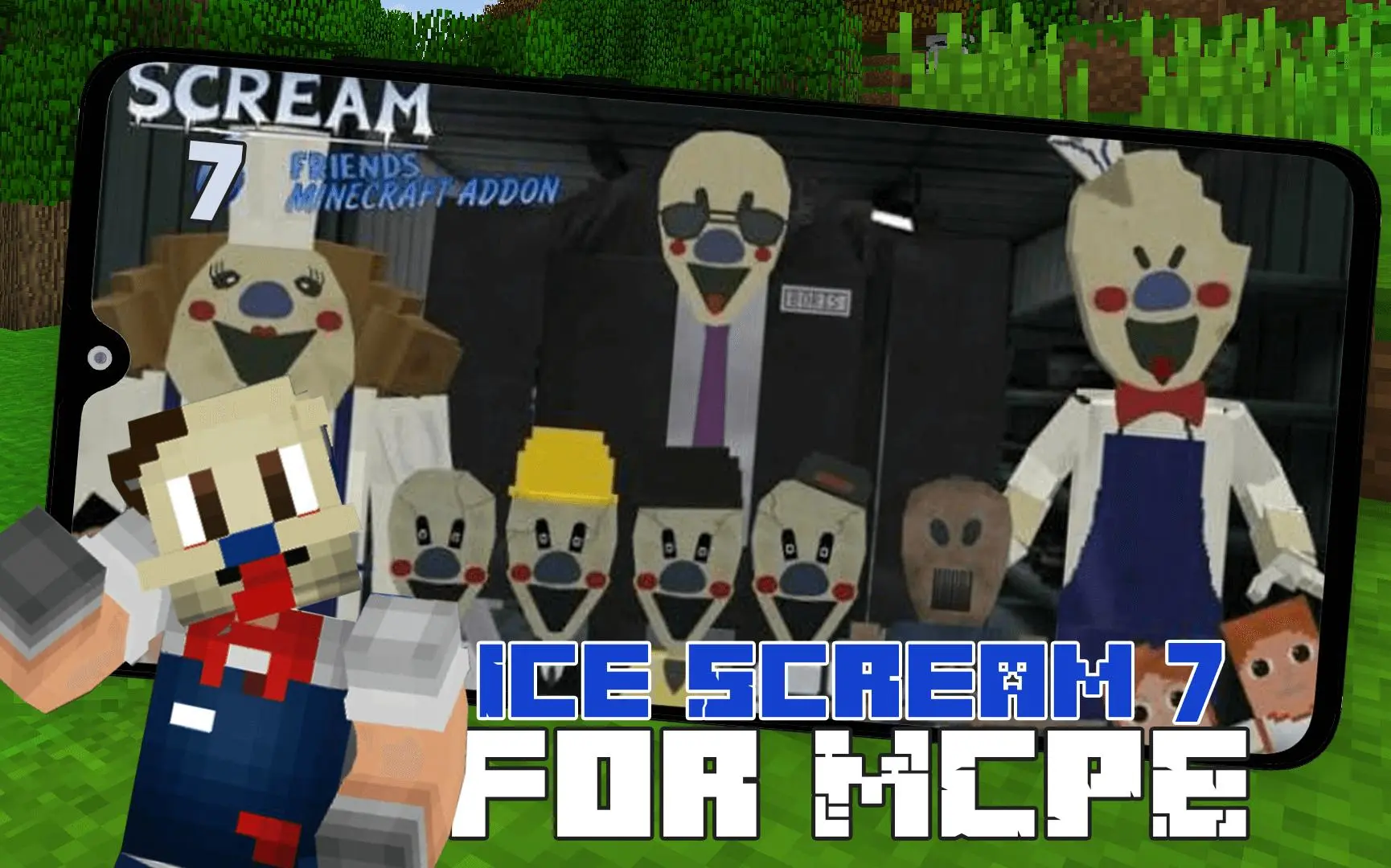 Baixe Ice Scream 7 Mod Minecraft no PC