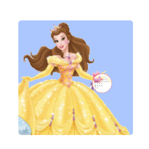 Princess Color By Number, jogo