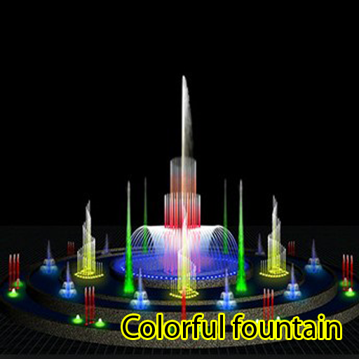 Colorful fountain