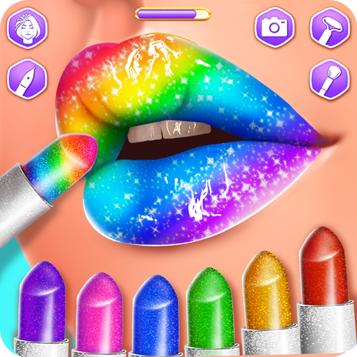 嘴唇藝術-完美口紅化妝遊戲