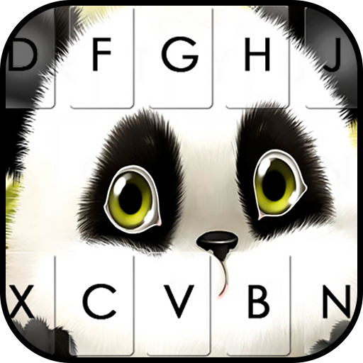 クールな Baby Cute Panda のテーマキーボード