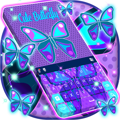 Cute Butterfly Keyboard