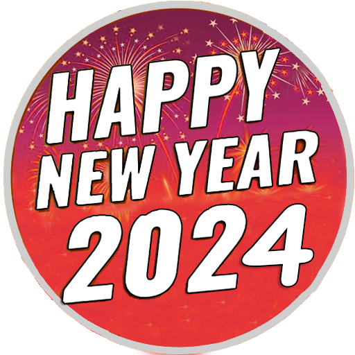 Happy New Year 2024 Stickers